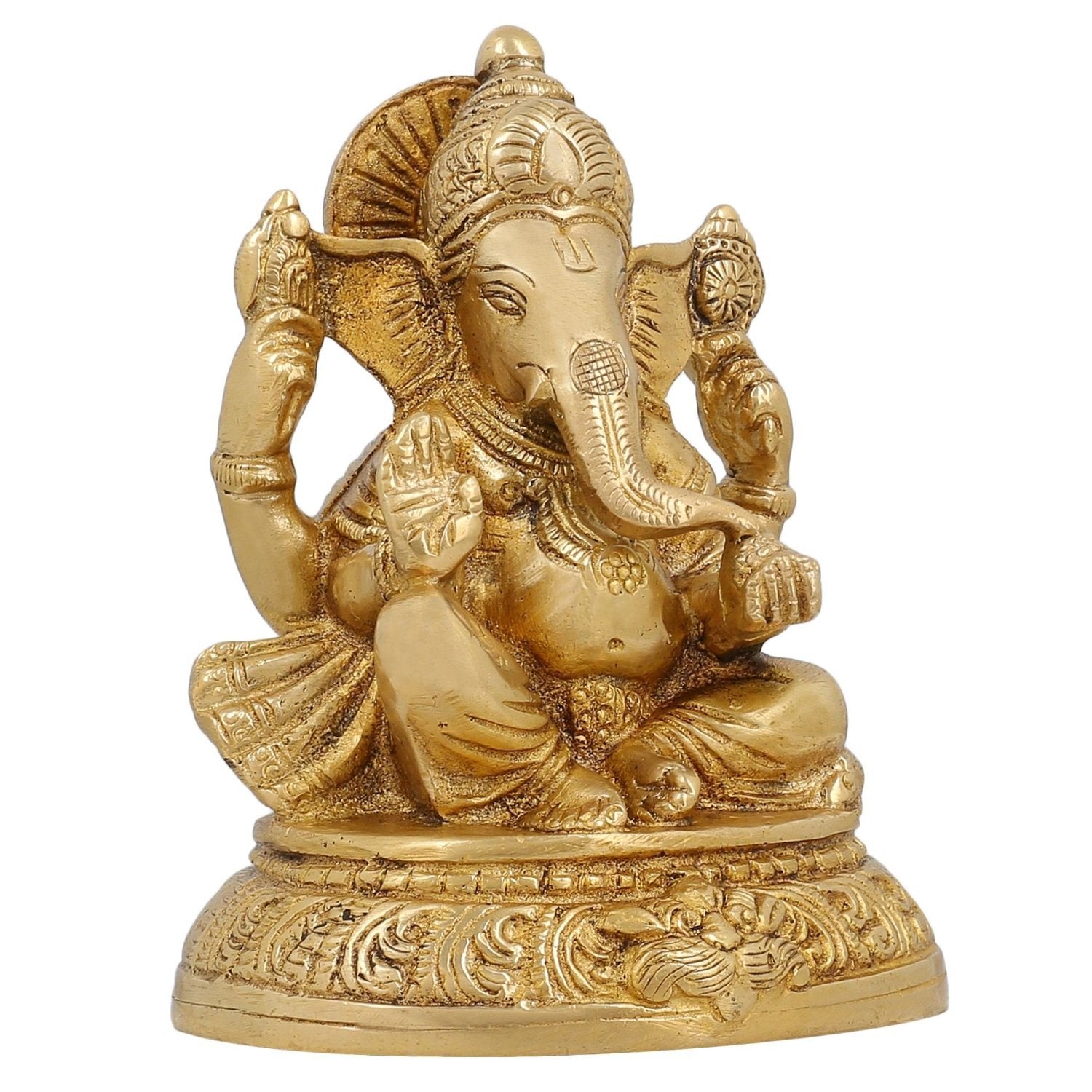 Brass Ganesha Idol image 1