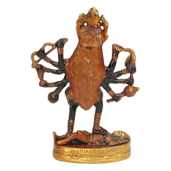 Brass Kaali Maa Goddess Mahakali Kalika Maa Statue image 1