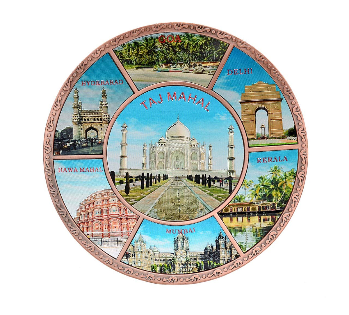 Souvenir Taj mahal Plate 5" image 0