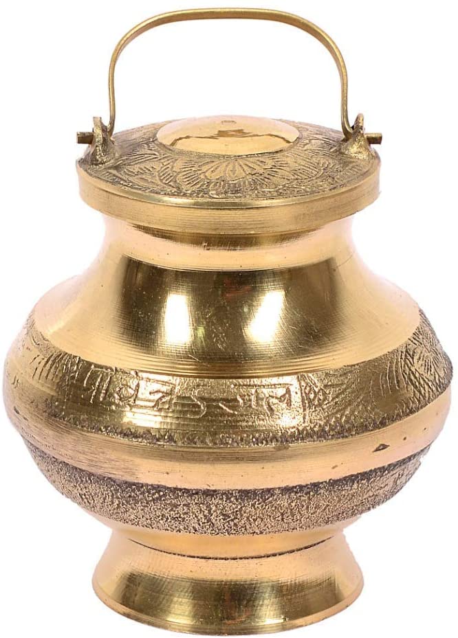  Brass Lota with Cover 3" image 0
