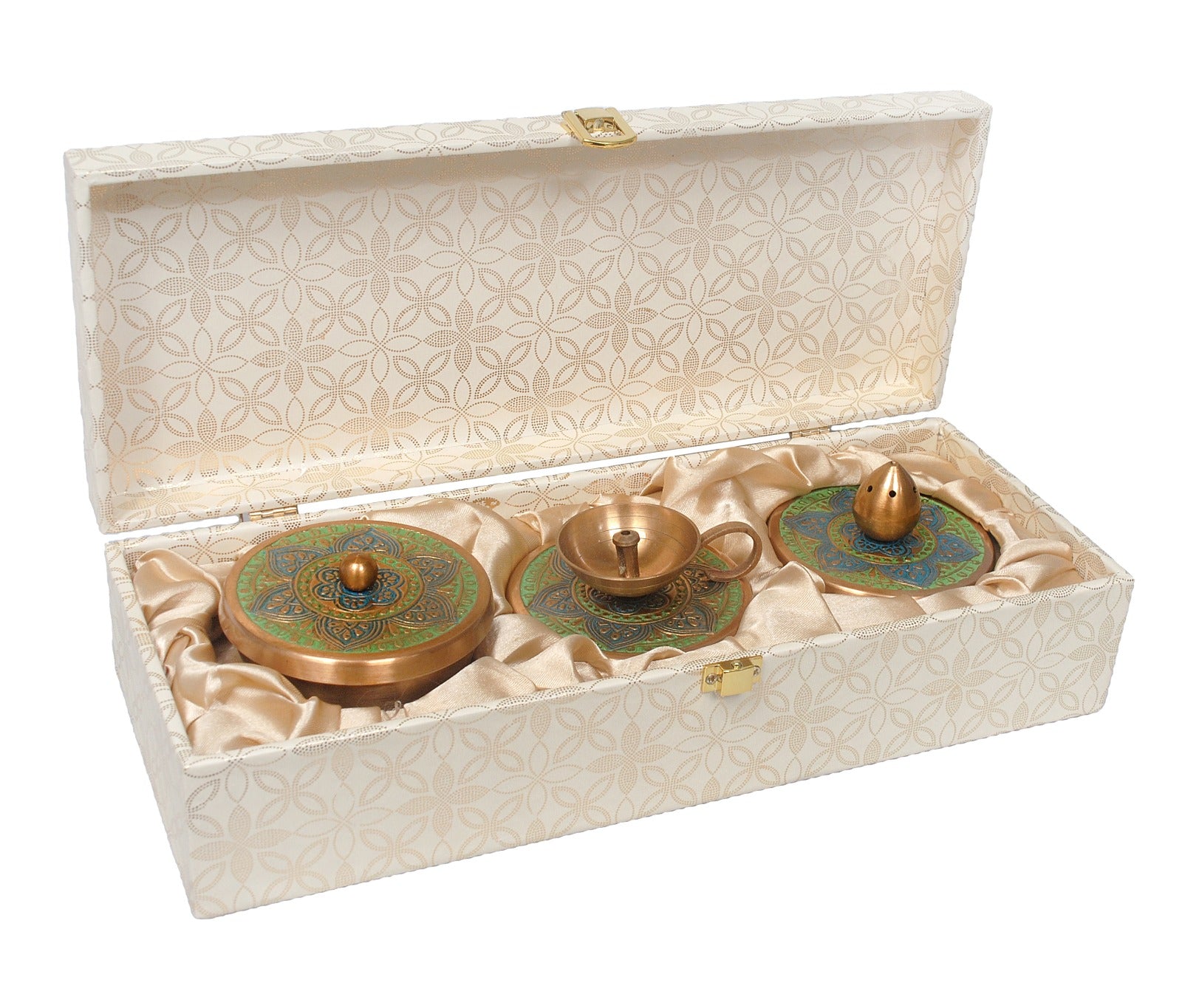 Brass Puja Combo Set with Box image 2