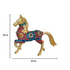 Brass Running Horse Showpiece image 1
