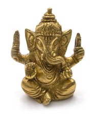 Brass Ganesha with Mukht image 0