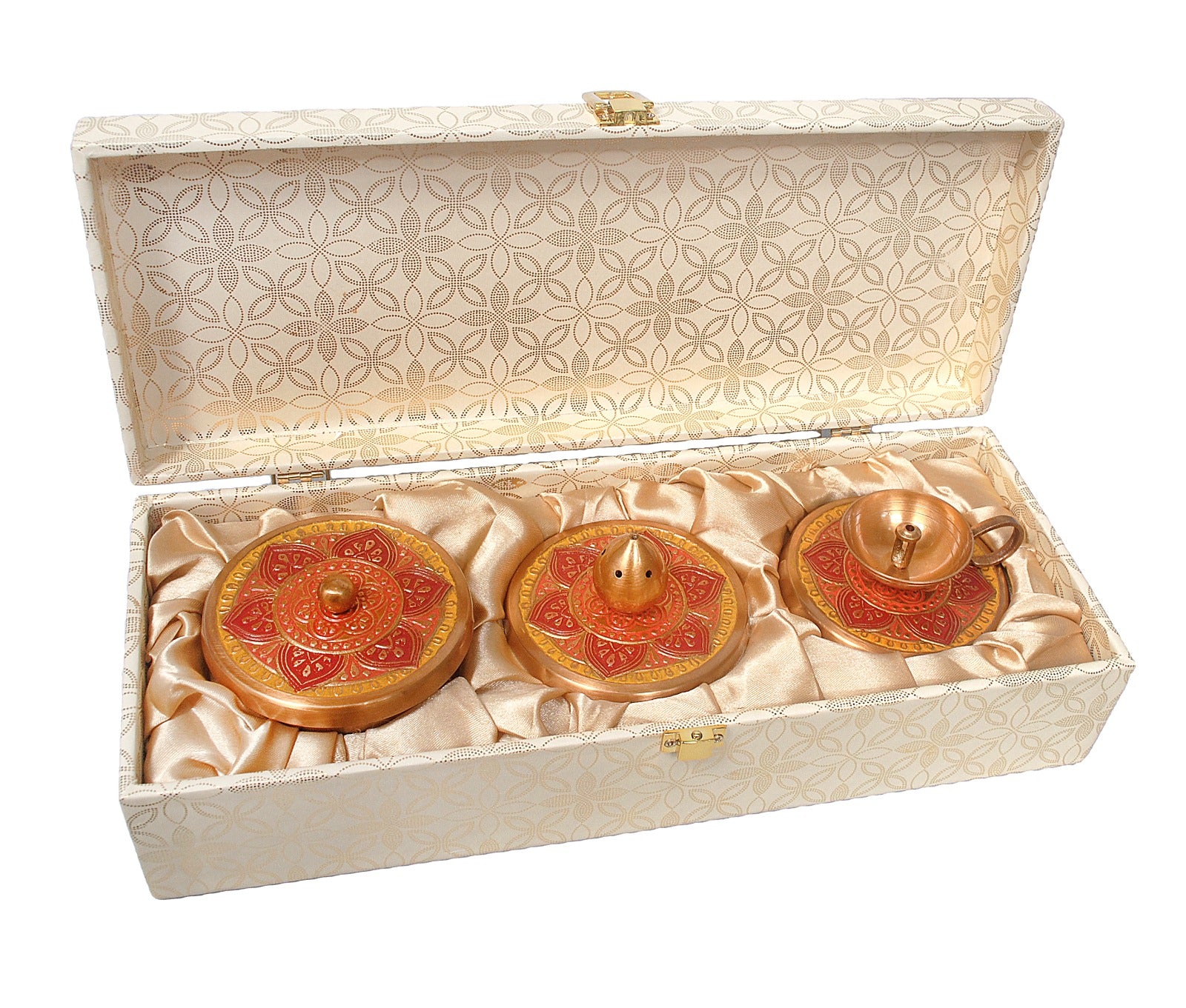 Brass Puja Combo Set with Box image 1