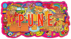 Wooden Fridge Magnet-Pune image 0