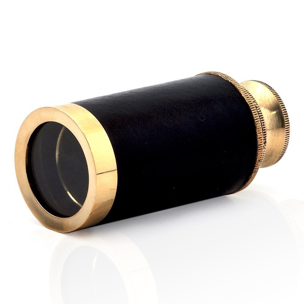 Handheld Brass Telescope/Binocular 6" image 2