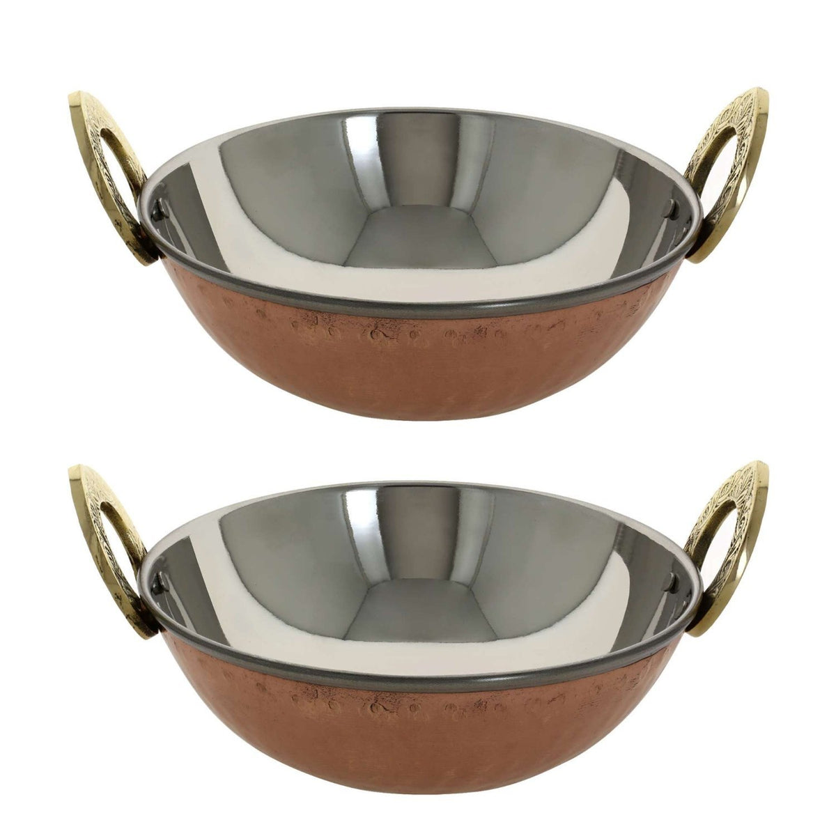Copper Kadhai  No.1 Set of 2 image 0