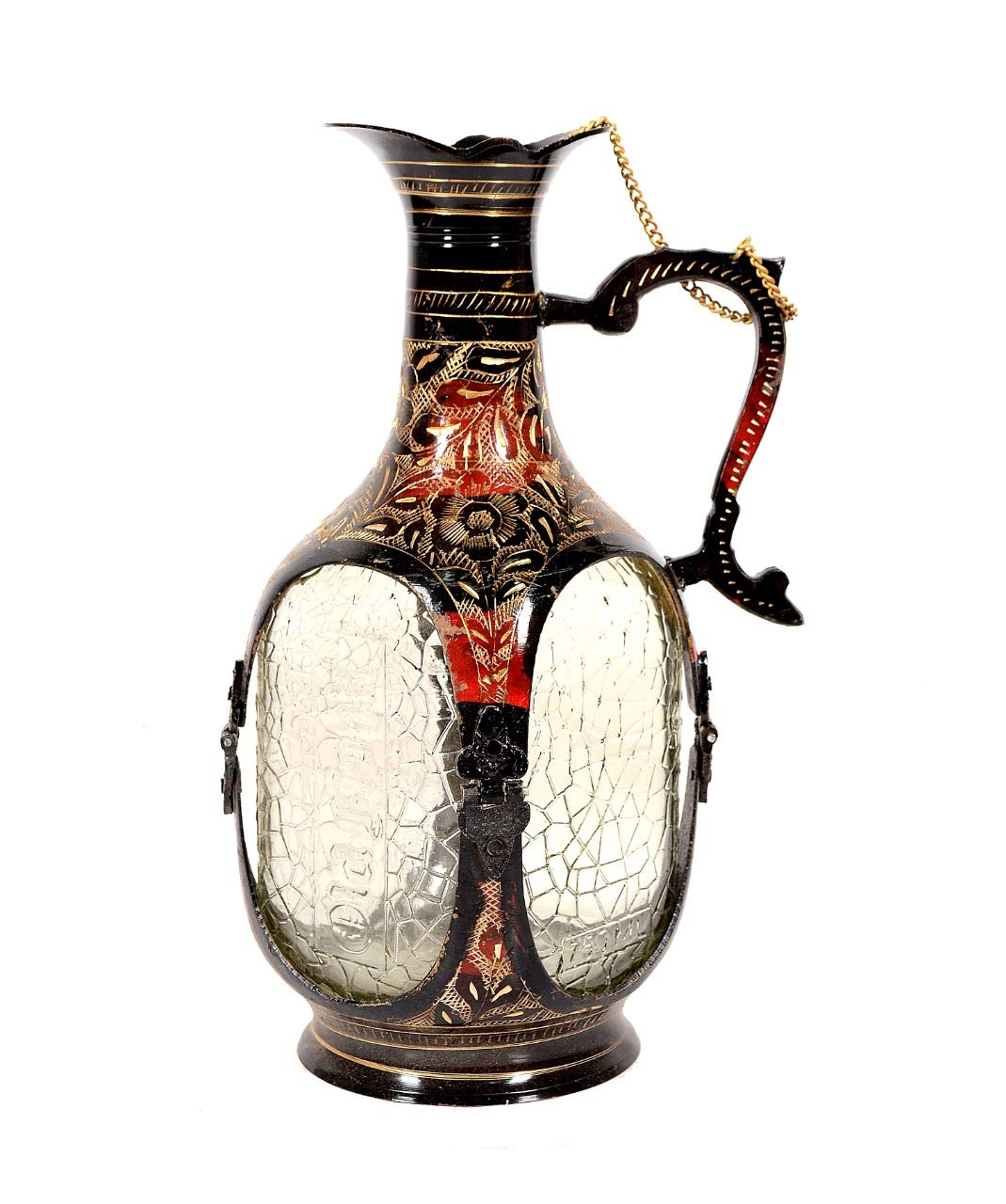 Vintage Brass Old Monk Bottle image 1