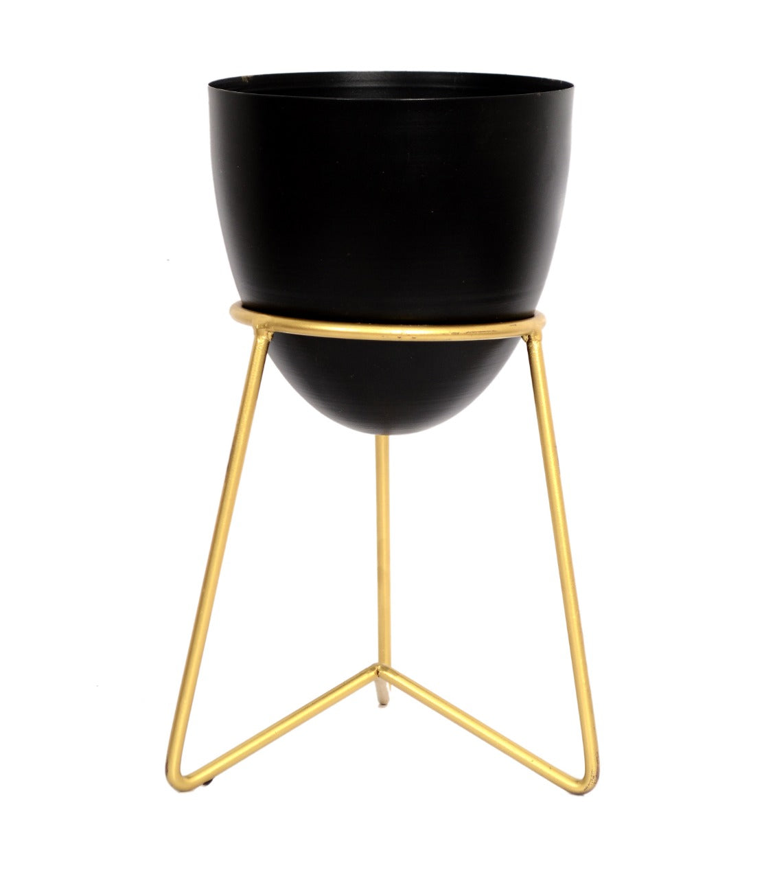 Metal Planter Pot with Stand 12" image 0