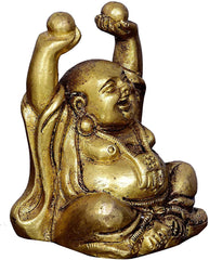 Brass Lauging Buddha image 1