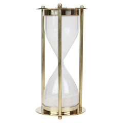 Brass Sand Timer Hour Glass Sandglass Clock 5Minute image 0