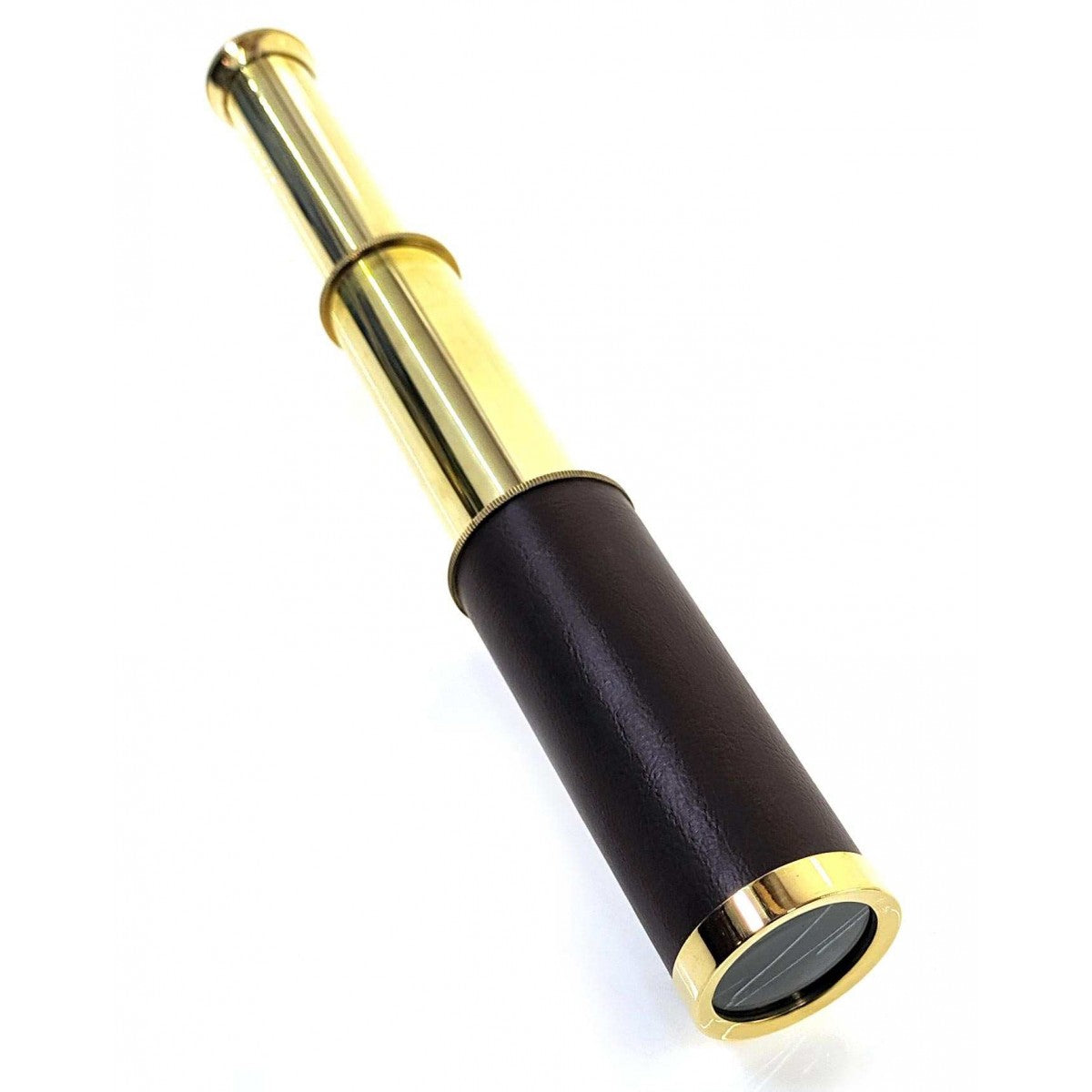 Handheld Brass Telescope/Binocular 9" image 0