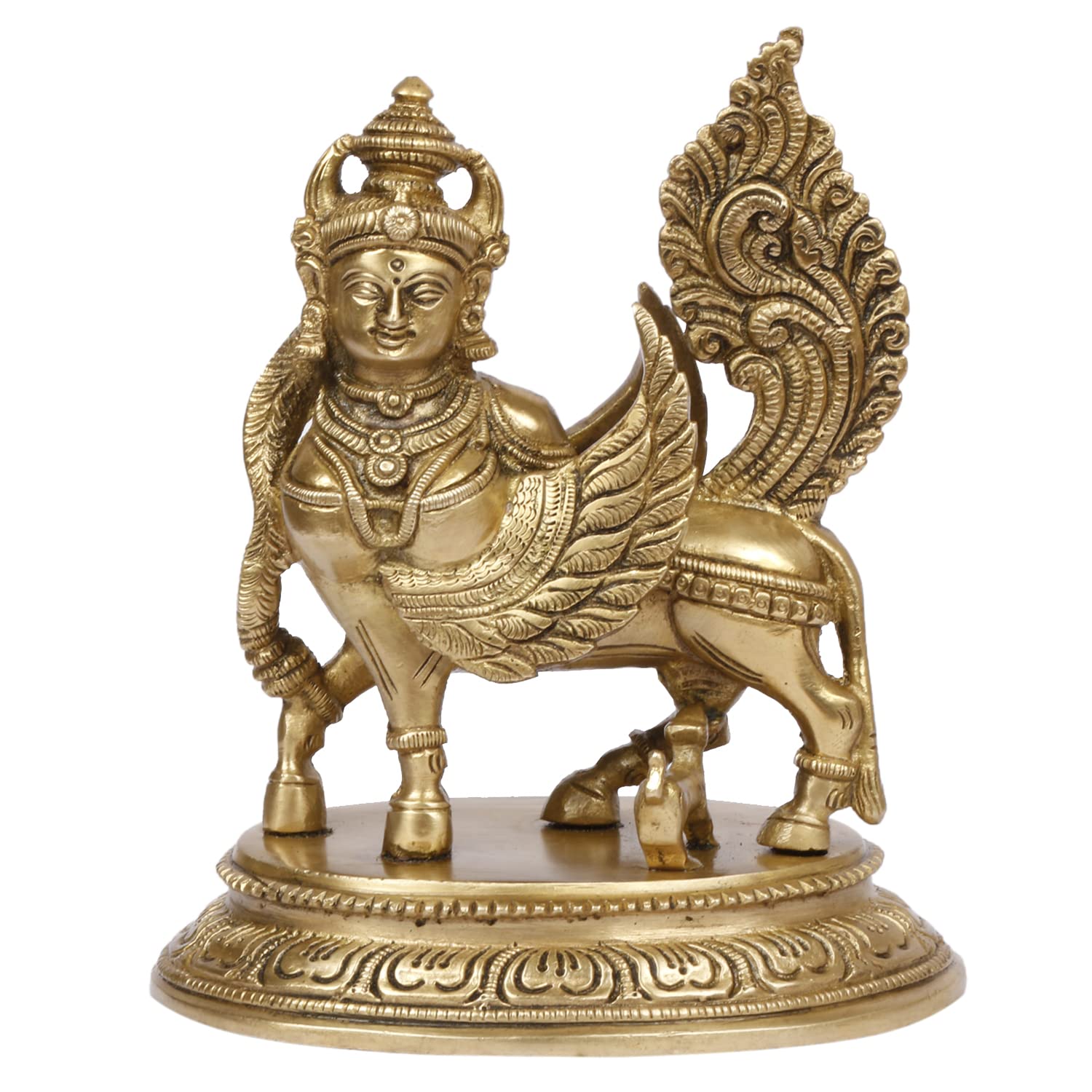 Brass Kamadhenu Cow Idol image 0