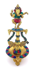 Brass Ganesh Diya image 0