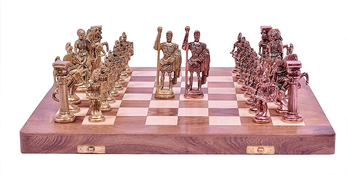 Brass Chess Board Game Set -(14″x14″) image 0