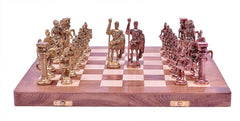 Brass Chess Board Game Set -(14″x14″) image 0