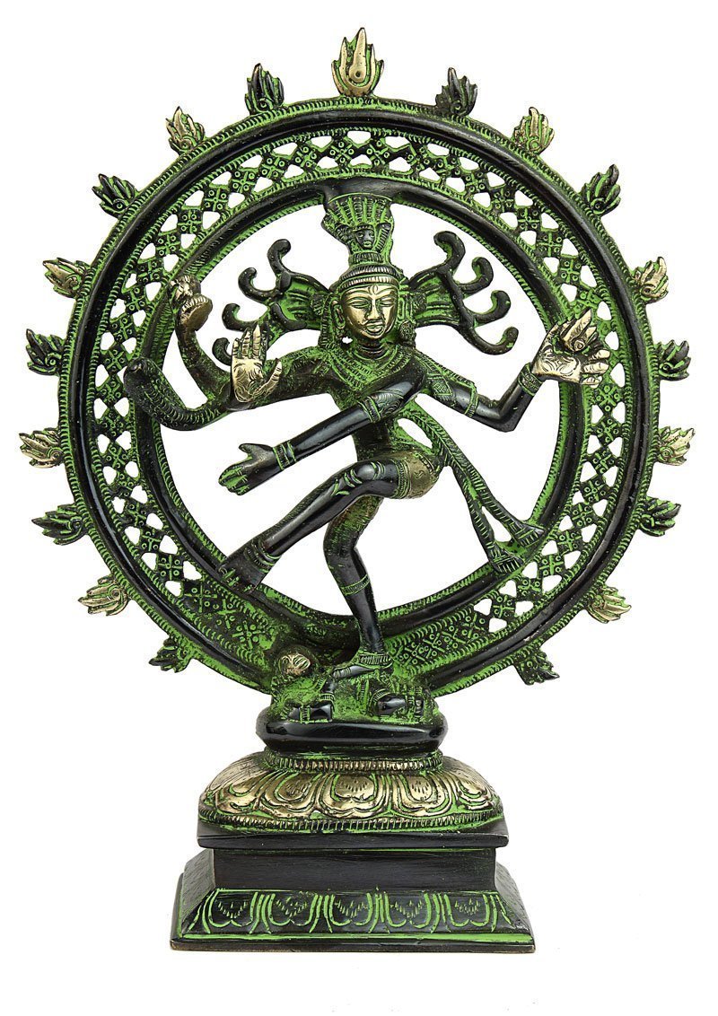 Brass Natraj Dancing Shiva 8" image 0
