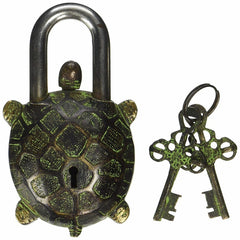 Tortoise Shape Vintage Brass Lock image 0