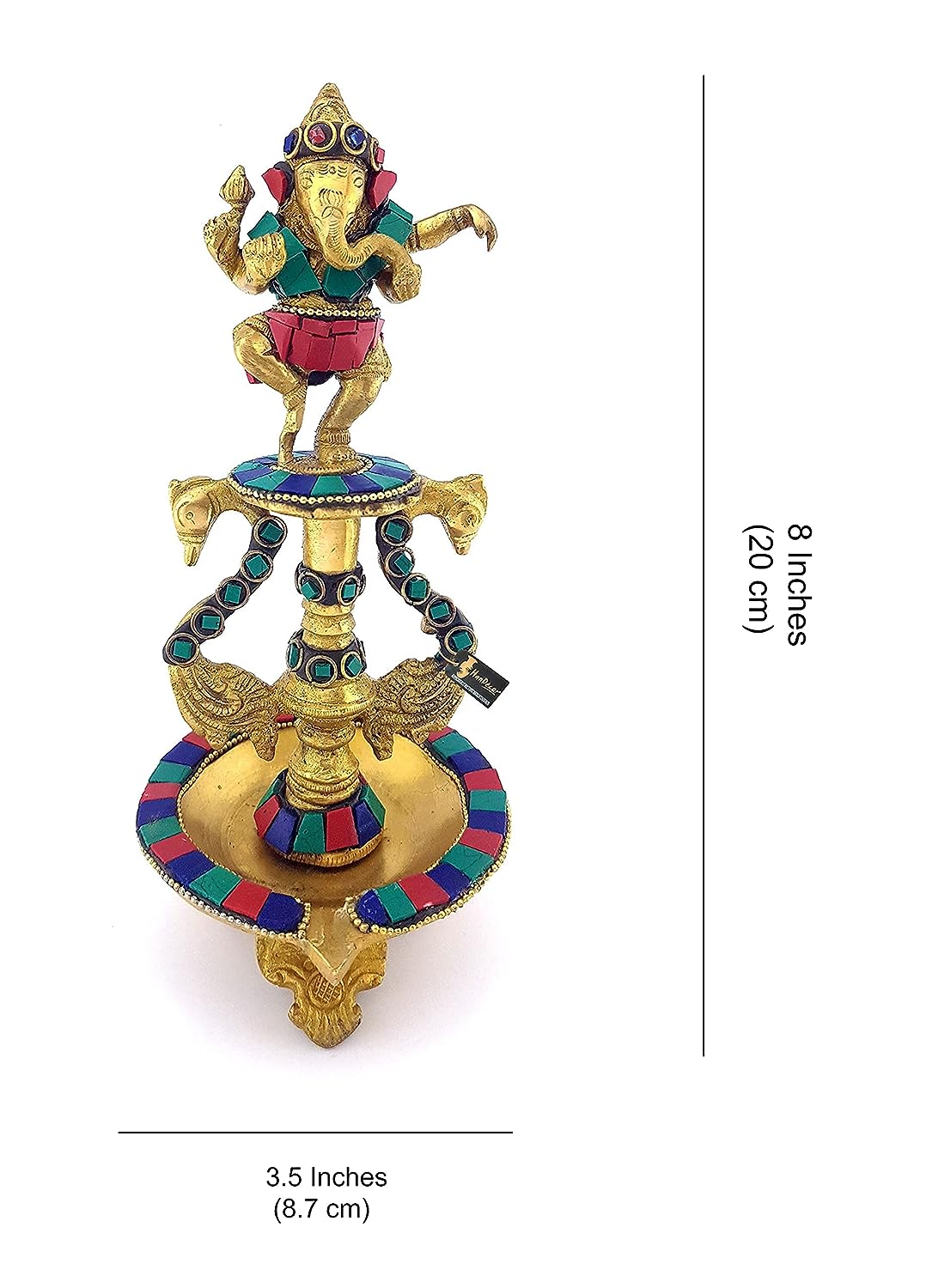 Brass Ganesh Diya image 1
