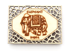 Wooden Fridge Magnet - Elephant image 0
