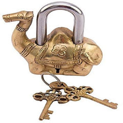 Camel Shape Solid Vintage Style Brass Lock  image 1