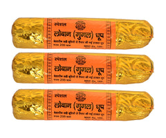 All Natural Guggal/Loban Wet Dhoop Rolls - Pack of 3,Each of 200 Gram (Total 600 Gm) image 0