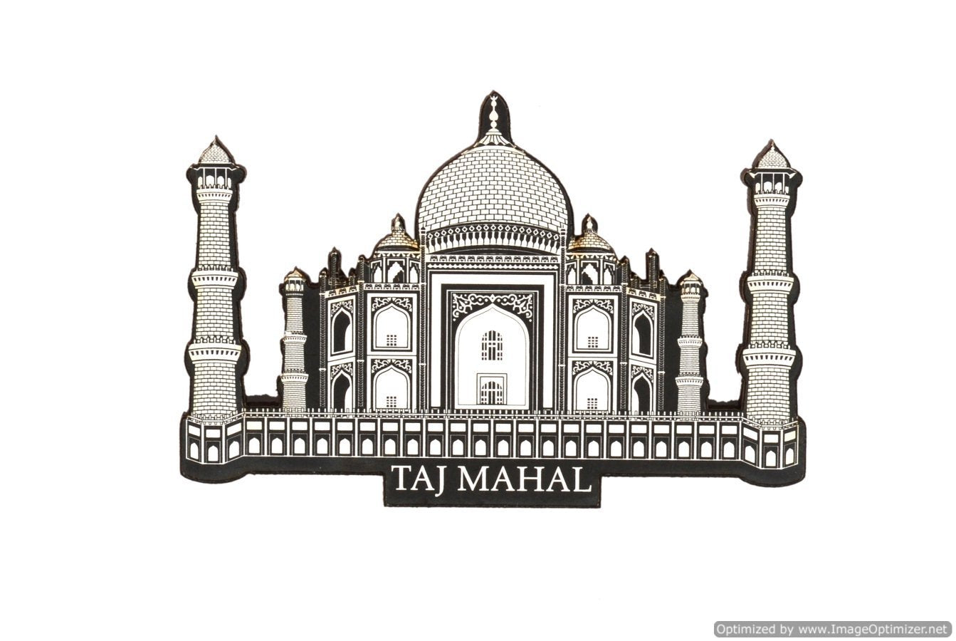 Wooden Fridge Magnet-Taj mahal image 0