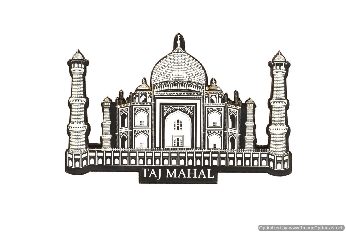 Wooden Fridge Magnet-Taj mahal image 0