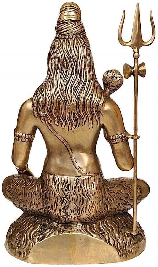 Brass Shiv with Trishul 22" image 1