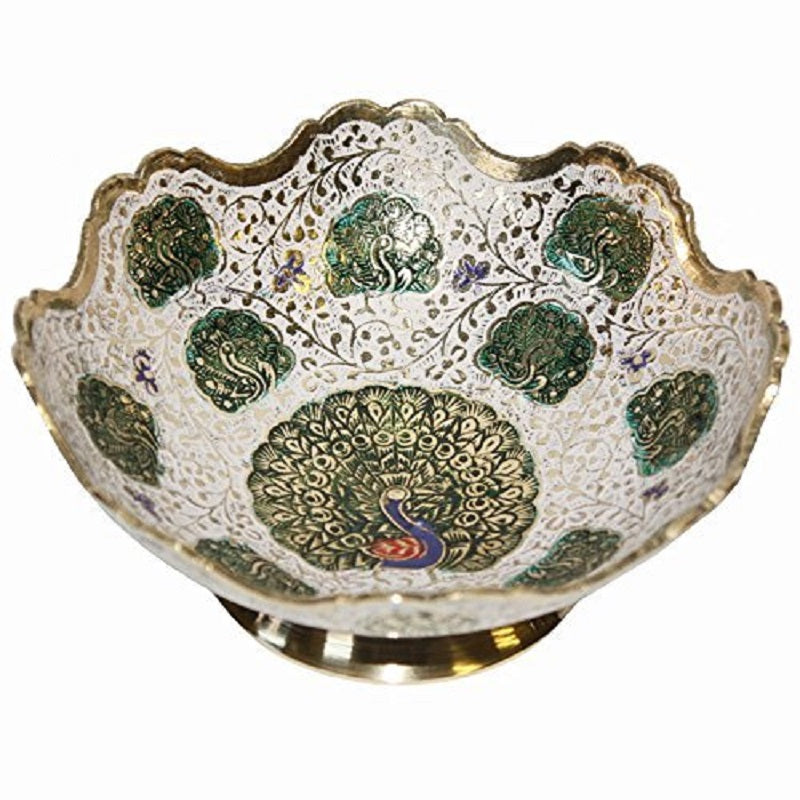 Set of 4 Brass Fruit Bowl 4" image 1