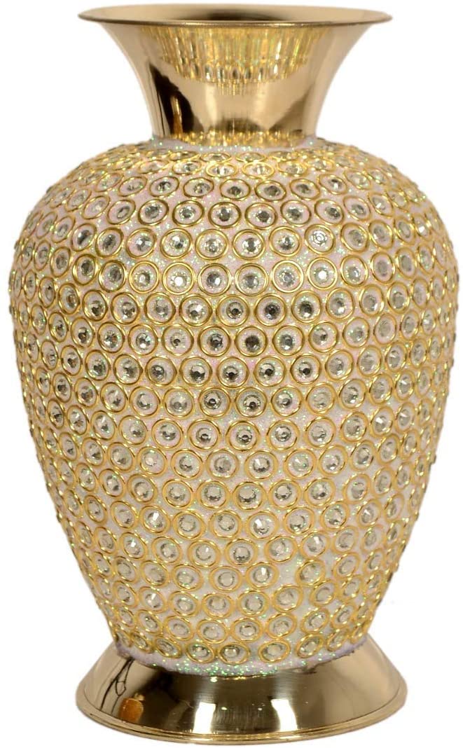 Metal Flower Vase 8" image 0