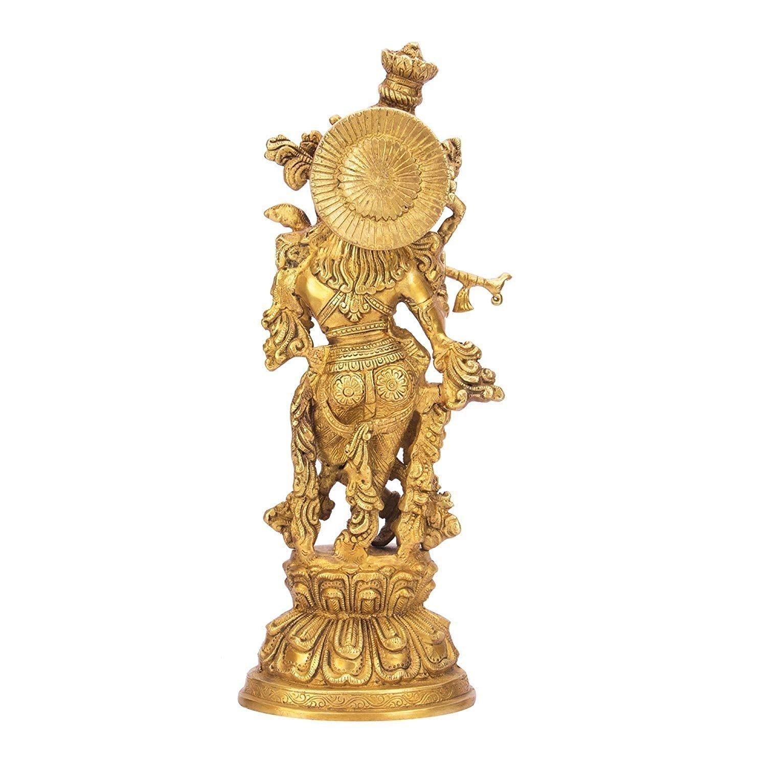 Brass Krishna Idol (Size-15") image 3