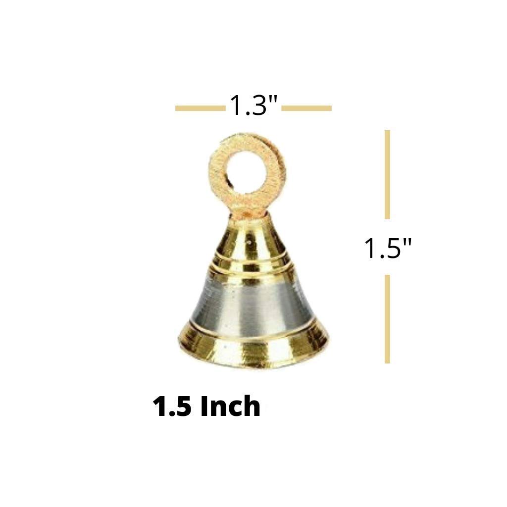 Set of 12 Brass Pooja Bell/Jingle Bells image 1