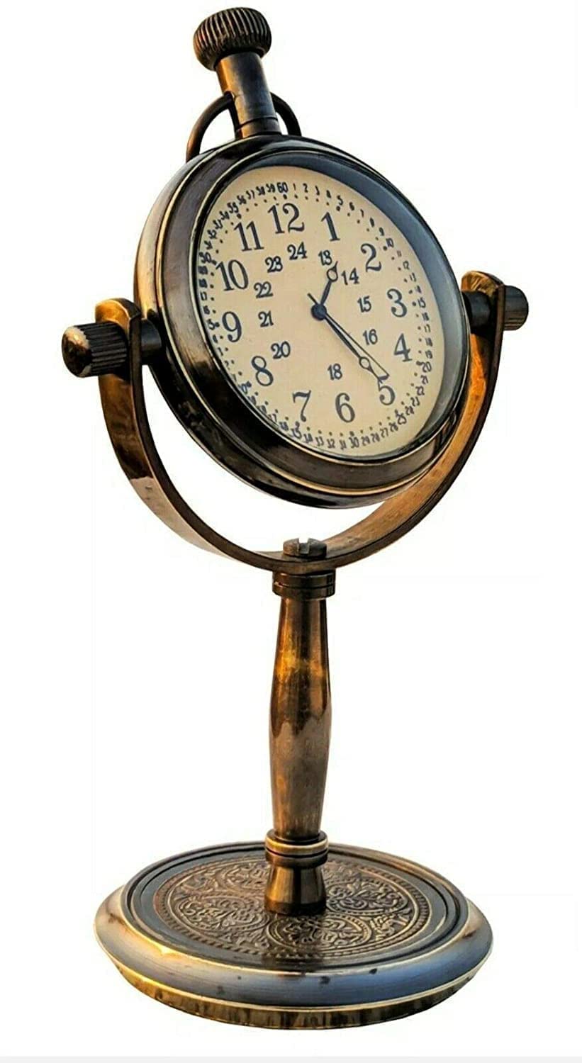 Brass Table Clock Desk Clock image 0