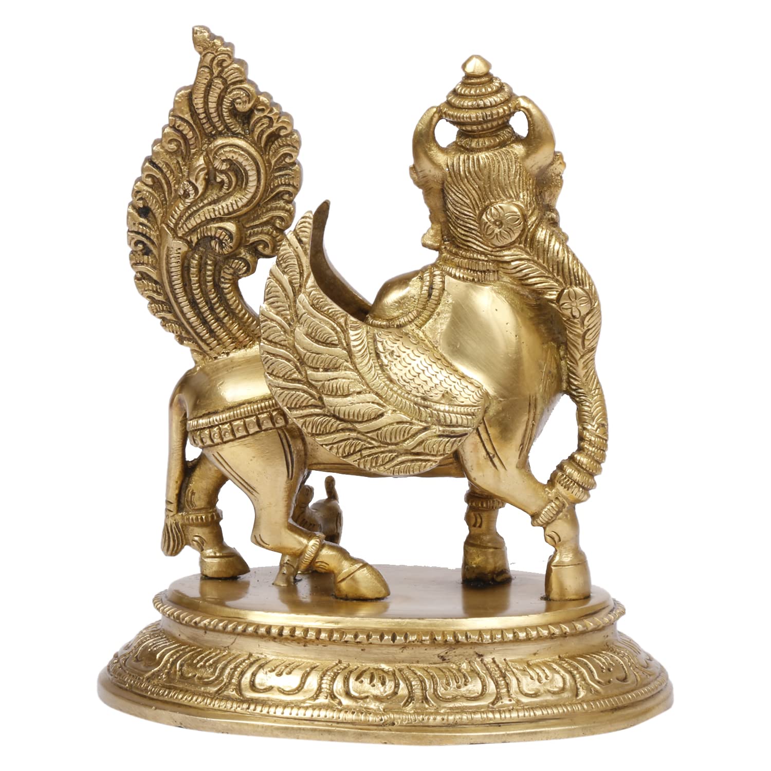 Brass Kamadhenu Cow Idol image 1