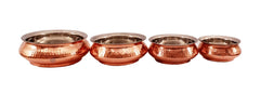 Set of 4 Copper Serving Handi image 1