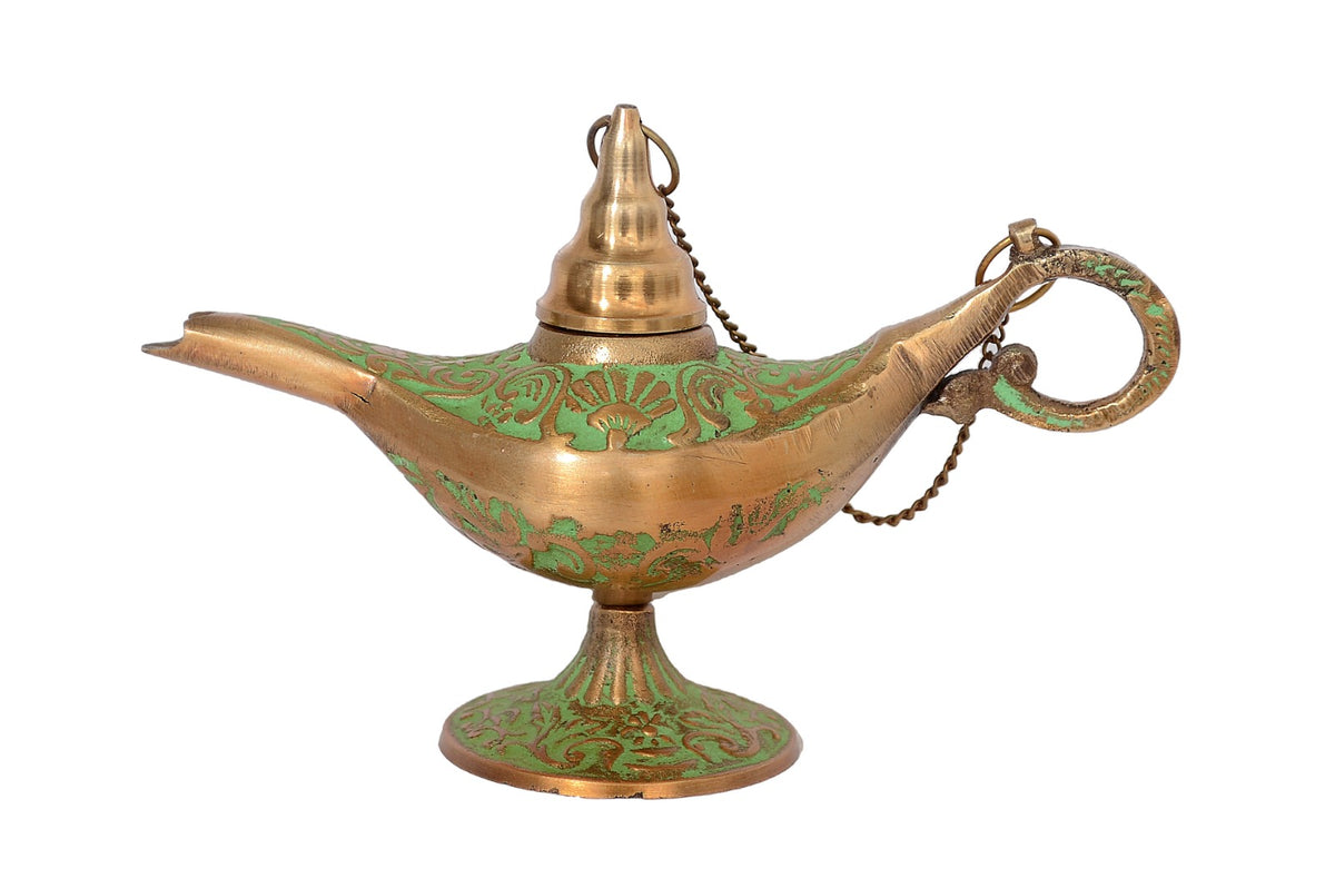 Brass Alladin Chirag Lamp image 0