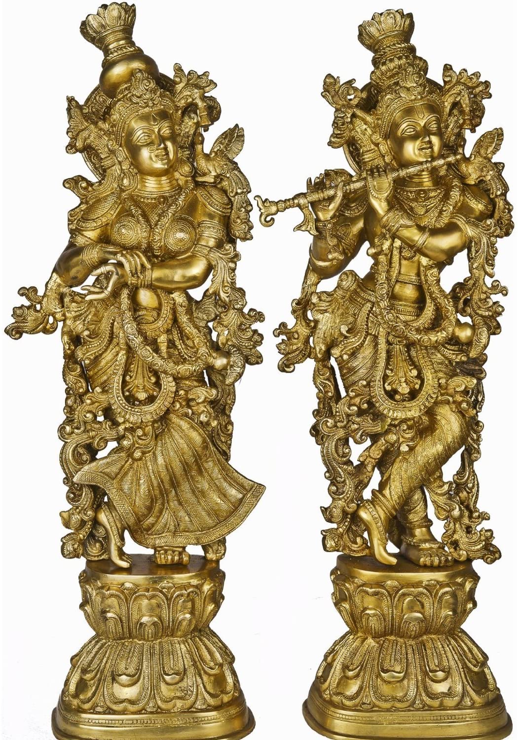 Brass Radha Krishna Pair-30 " image 0