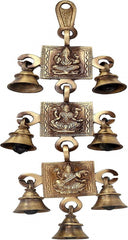 Brass Hanging Door Decorative Ganesh Bells image 0