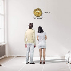 Decorative Wall Hanging Brass Sun Idol Face image 1