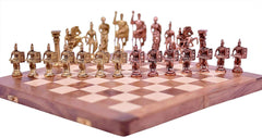 Brass Chess Board Game Set -(14″x14″) image 1