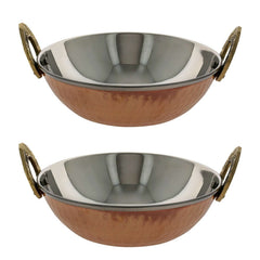 Copper Kadhai  No.1 Set of 2 image 1