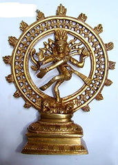 Brass Natraj Dancing Shiva 8" image 1