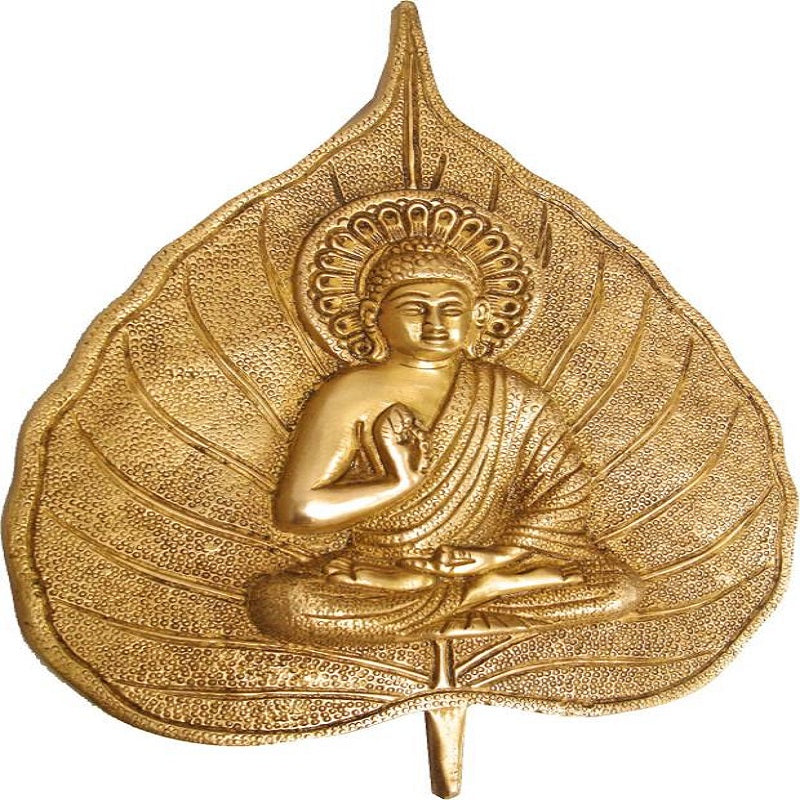 Metal Leaf Buddha Wall Hanging  image 0
