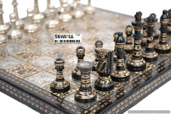 Brass Chess Board Game Set -(10"x10") image 0
