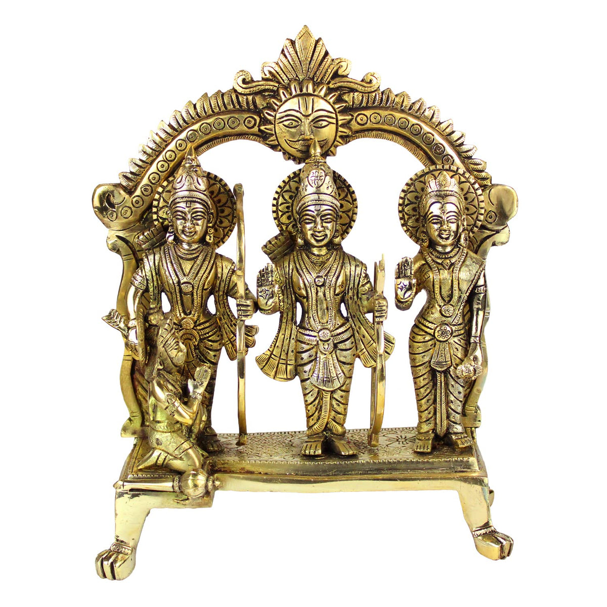 Brass Ram Darbar Statue 12inch image 0