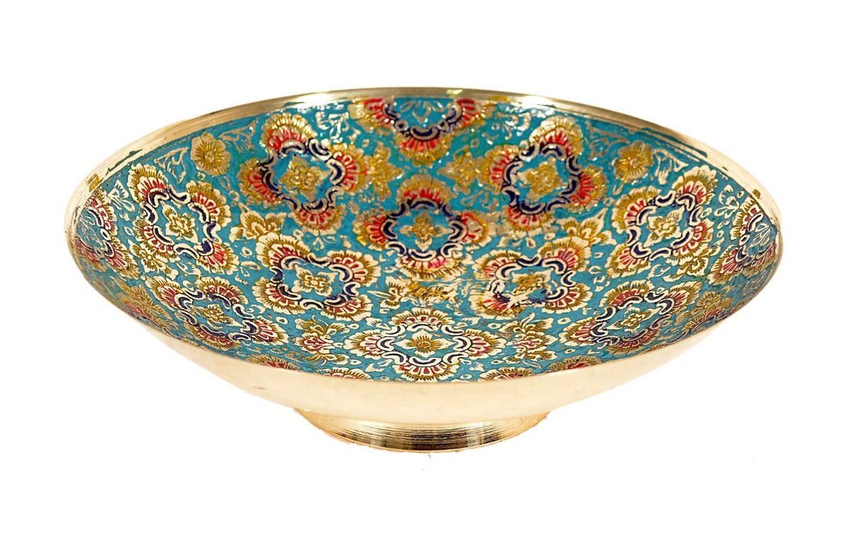 Brass Fruit Bowl 8" image 0