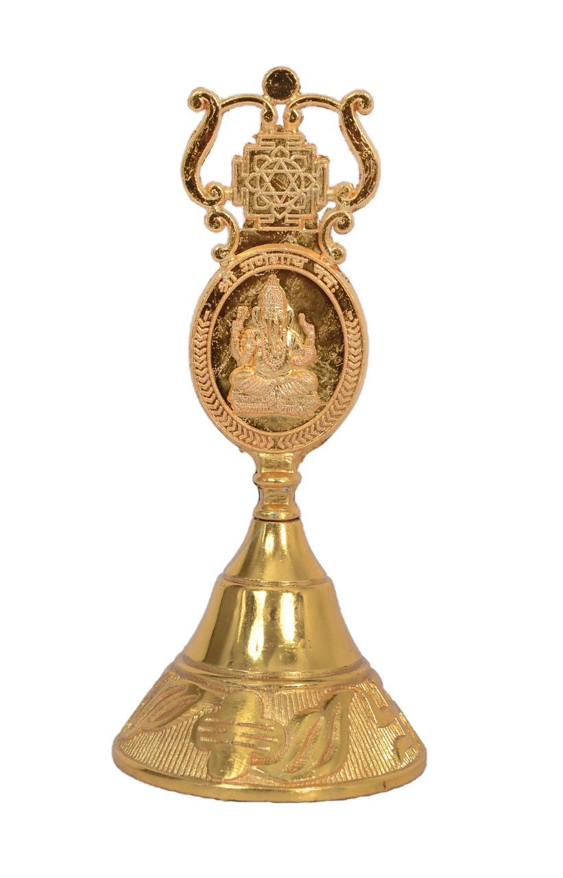 Brass Bell with Ganesha image 0