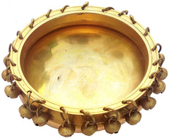 Ethnic Brass Urli with Bells (Size-9.5") image 1