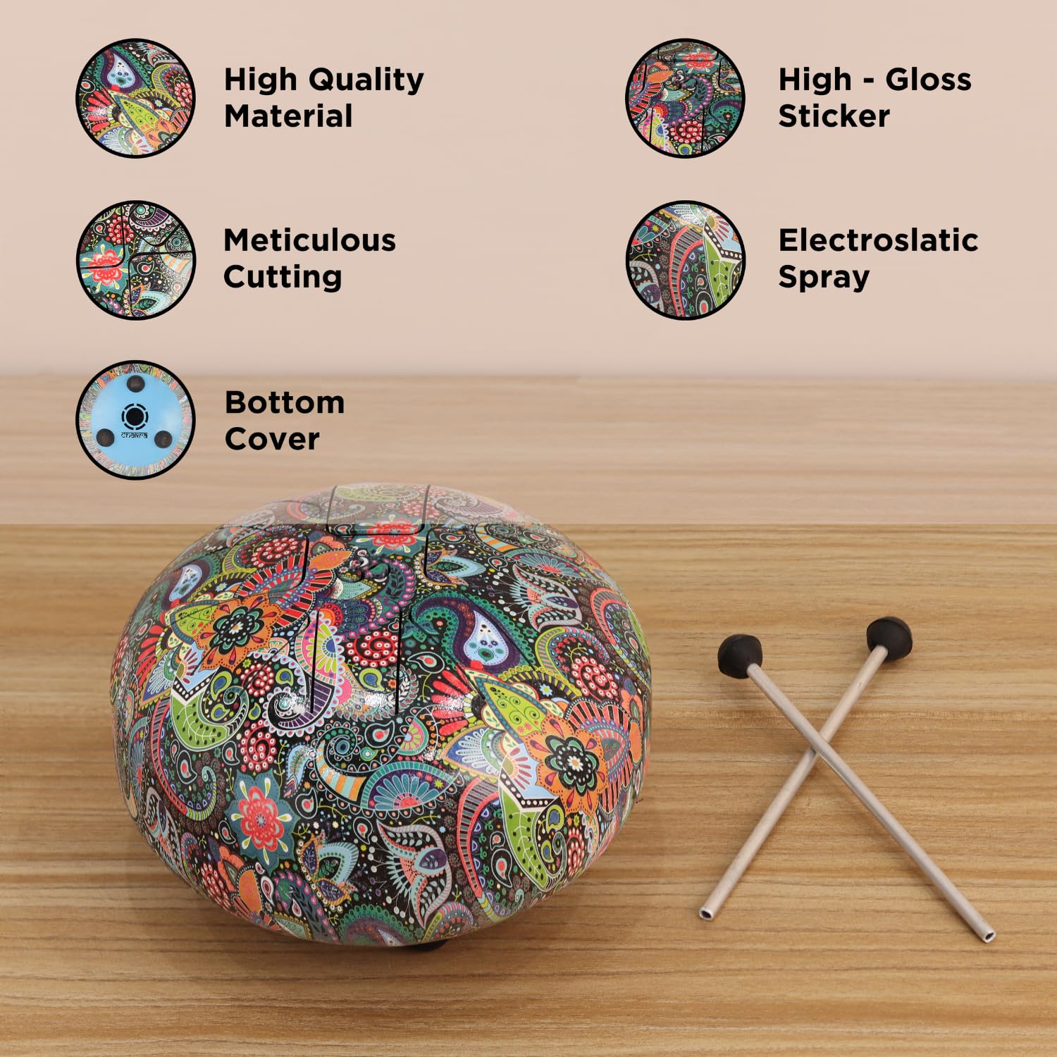 Hand Pan Drum/Happy Drum (6 Inches) image 2